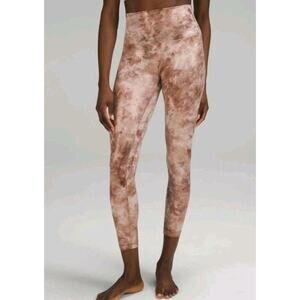 Lululemon Align High-Rise Pant 25" *Shine Diamond Dye Misty Shell. Size 6 NWOT